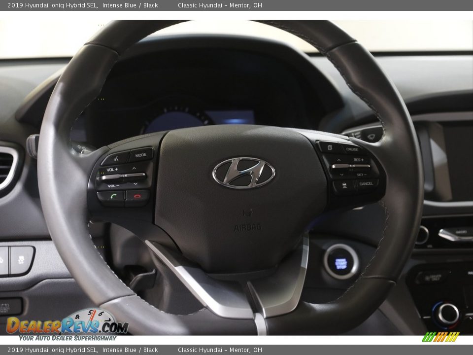 2019 Hyundai Ioniq Hybrid SEL Intense Blue / Black Photo #7
