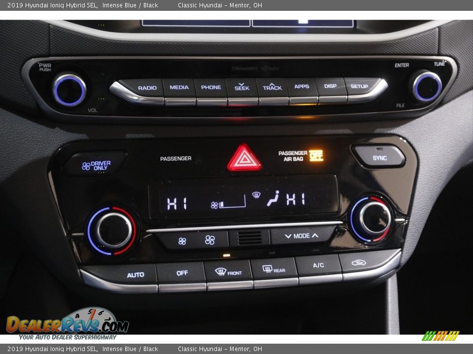 2019 Hyundai Ioniq Hybrid SEL Intense Blue / Black Photo #12