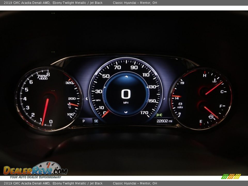 2019 GMC Acadia Denali AWD Ebony Twilight Metallic / Jet Black Photo #8