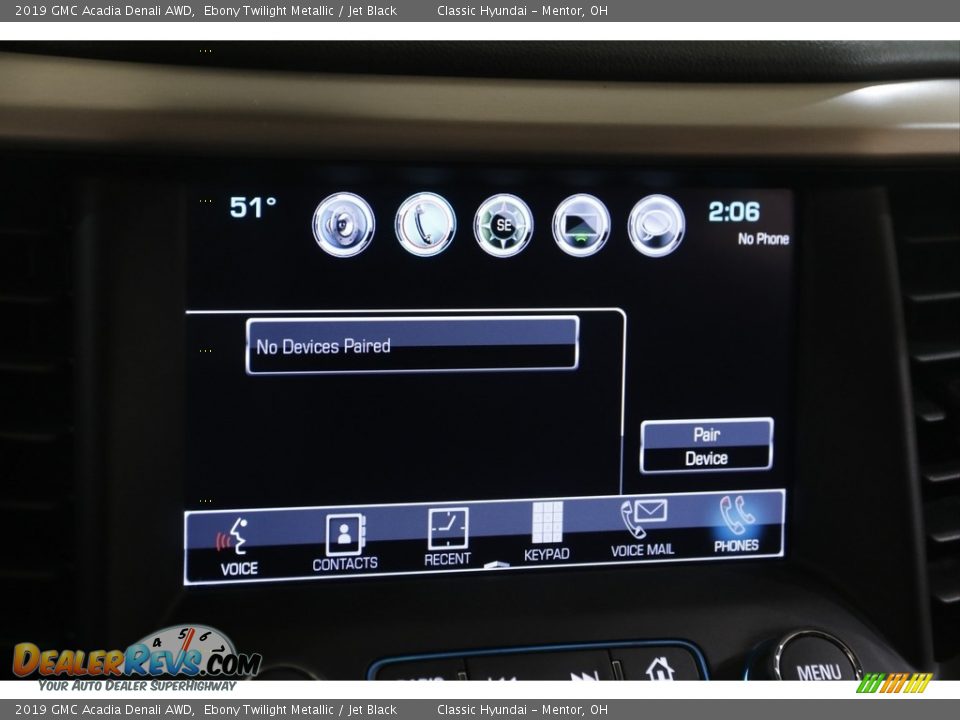 2019 GMC Acadia Denali AWD Ebony Twilight Metallic / Jet Black Photo #11