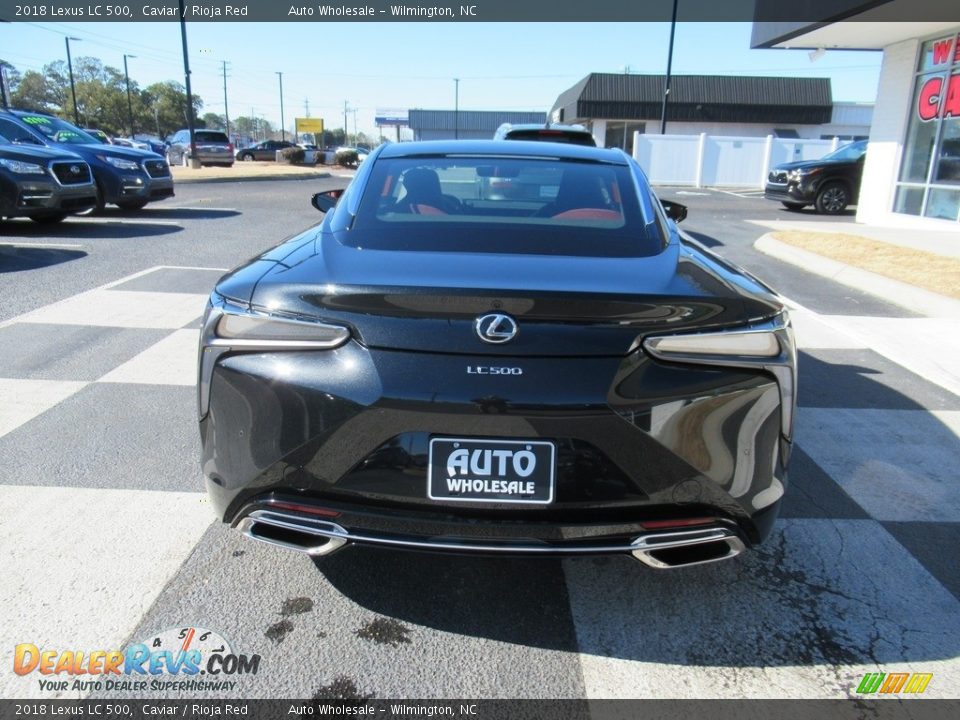 2018 Lexus LC 500 Caviar / Rioja Red Photo #4
