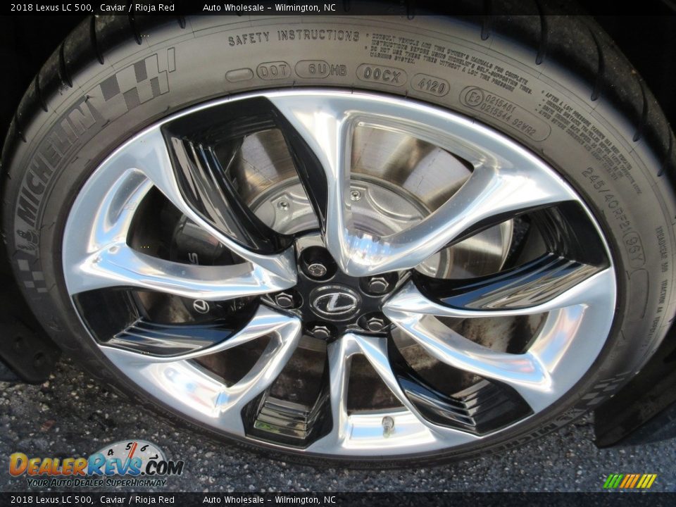 2018 Lexus LC 500 Caviar / Rioja Red Photo #7