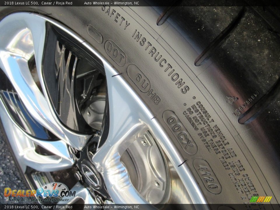 2018 Lexus LC 500 Caviar / Rioja Red Photo #8
