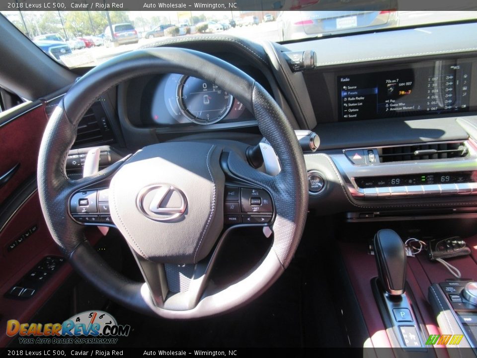 2018 Lexus LC 500 Caviar / Rioja Red Photo #15