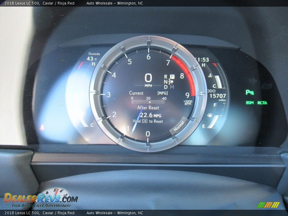 2018 Lexus LC 500 Caviar / Rioja Red Photo #16