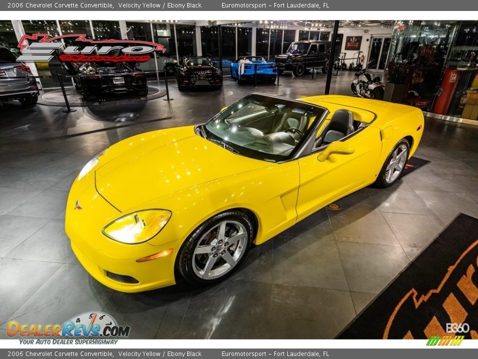 2006 Chevrolet Corvette Convertible Velocity Yellow / Ebony Black Photo #4
