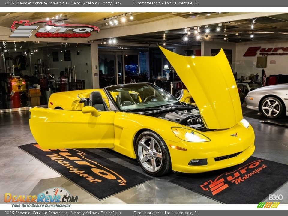 2006 Chevrolet Corvette Convertible Velocity Yellow / Ebony Black Photo #9