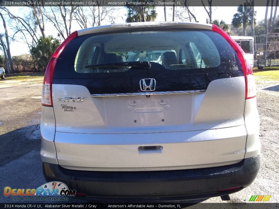 2014 Honda CR-V LX Alabaster Silver Metallic / Gray Photo #4