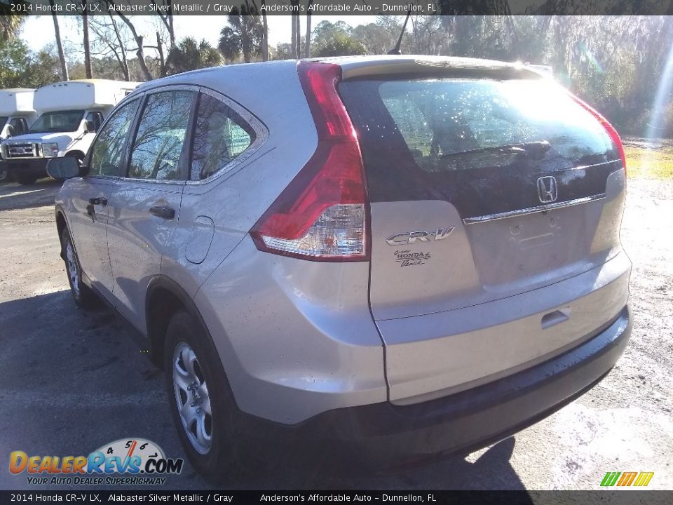 2014 Honda CR-V LX Alabaster Silver Metallic / Gray Photo #5