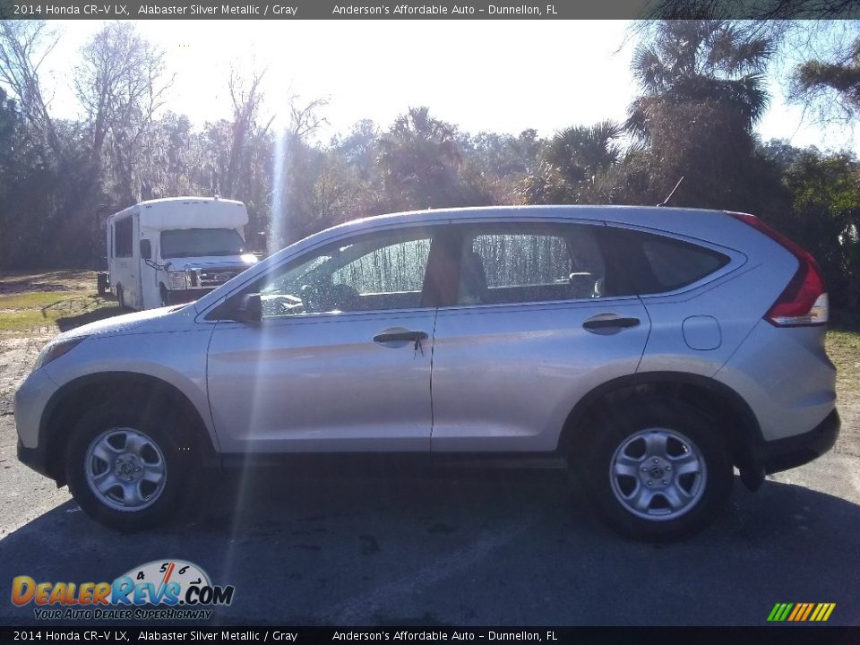 2014 Honda CR-V LX Alabaster Silver Metallic / Gray Photo #6