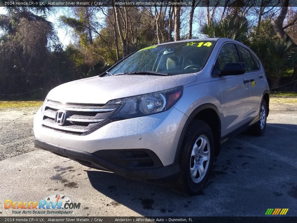 2014 Honda CR-V LX Alabaster Silver Metallic / Gray Photo #7