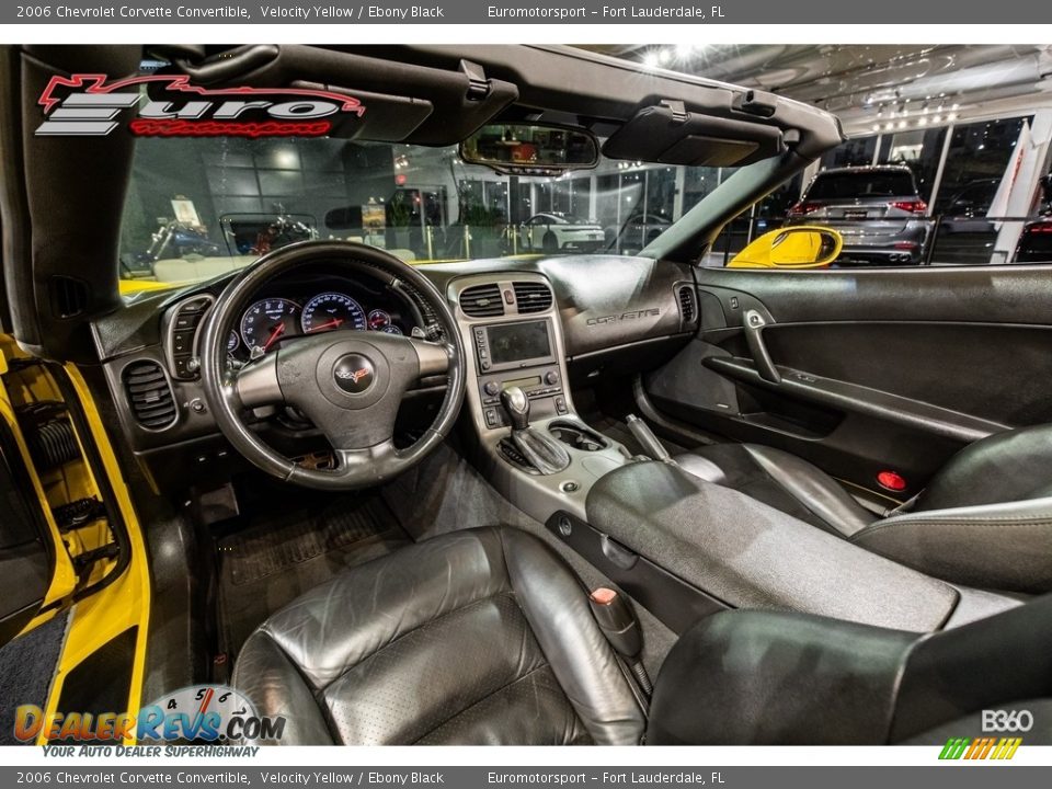 2006 Chevrolet Corvette Convertible Velocity Yellow / Ebony Black Photo #22