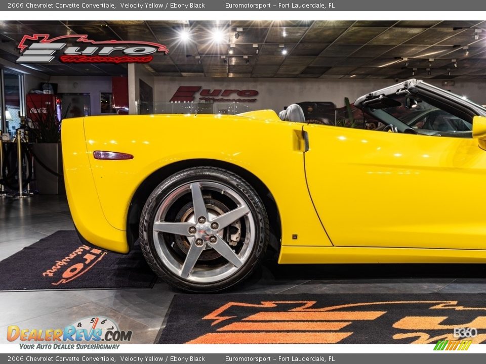 2006 Chevrolet Corvette Convertible Velocity Yellow / Ebony Black Photo #23