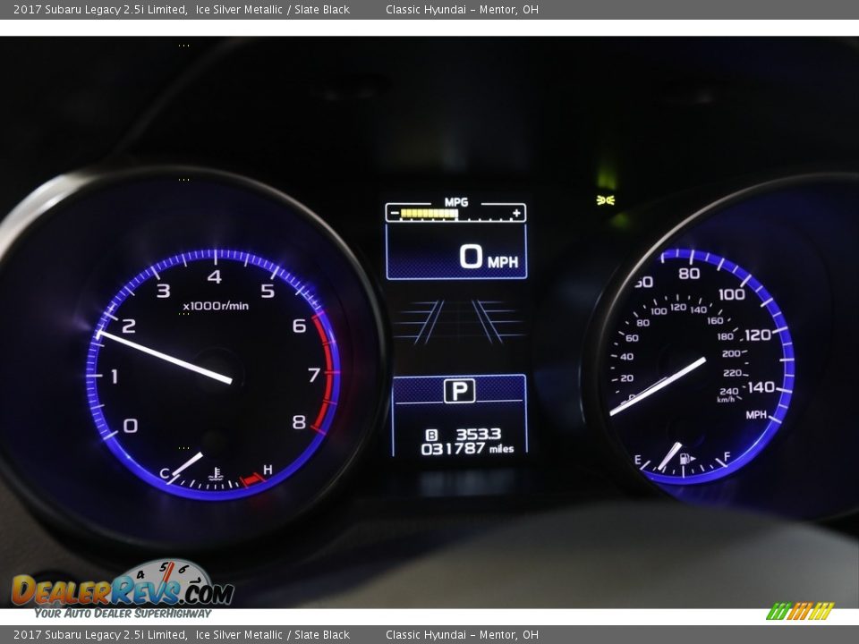 2017 Subaru Legacy 2.5i Limited Ice Silver Metallic / Slate Black Photo #8