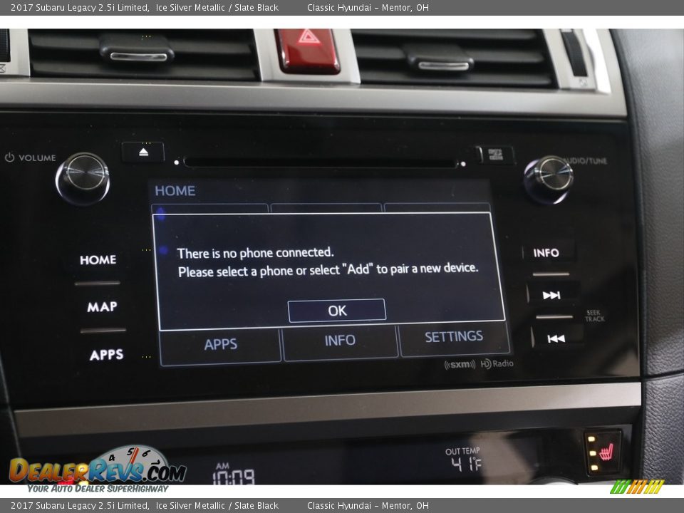 2017 Subaru Legacy 2.5i Limited Ice Silver Metallic / Slate Black Photo #11