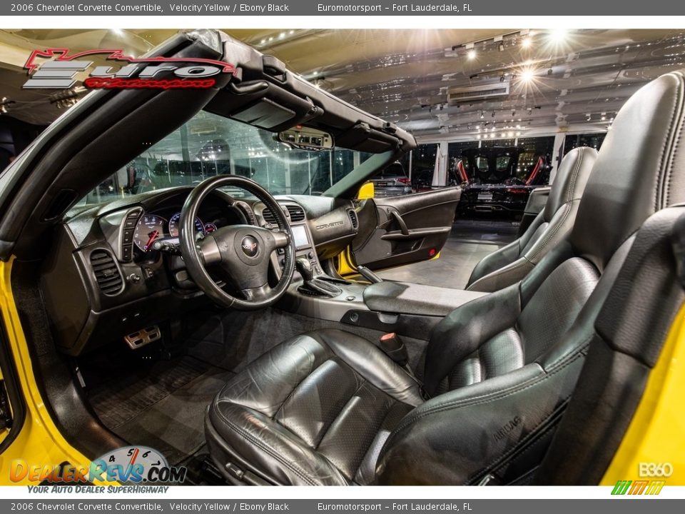 2006 Chevrolet Corvette Convertible Velocity Yellow / Ebony Black Photo #27