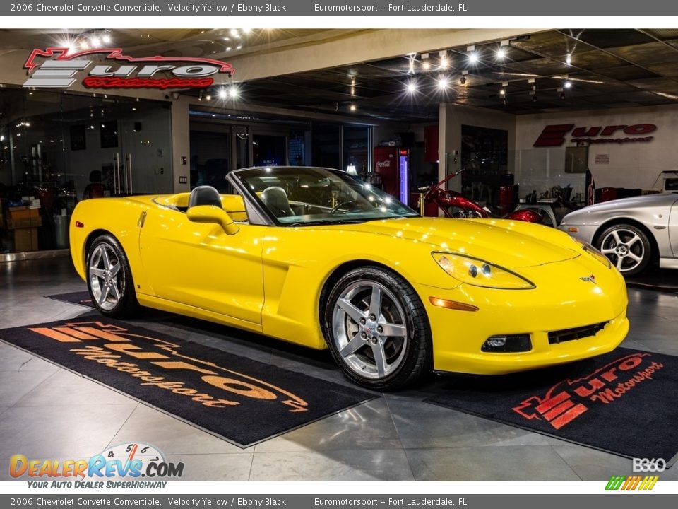 2006 Chevrolet Corvette Convertible Velocity Yellow / Ebony Black Photo #32