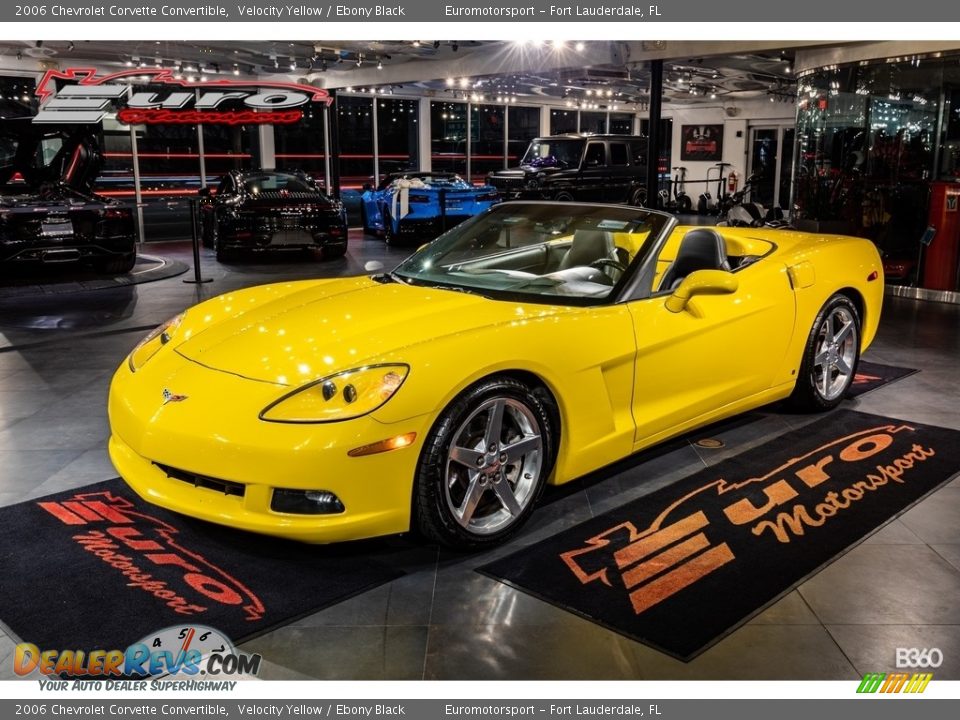 2006 Chevrolet Corvette Convertible Velocity Yellow / Ebony Black Photo #34