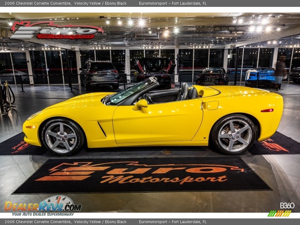 2006 Chevrolet Corvette Convertible Velocity Yellow / Ebony Black Photo #36