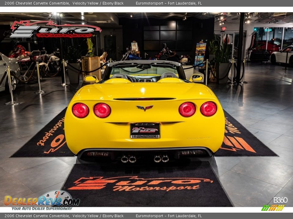 2006 Chevrolet Corvette Convertible Velocity Yellow / Ebony Black Photo #37
