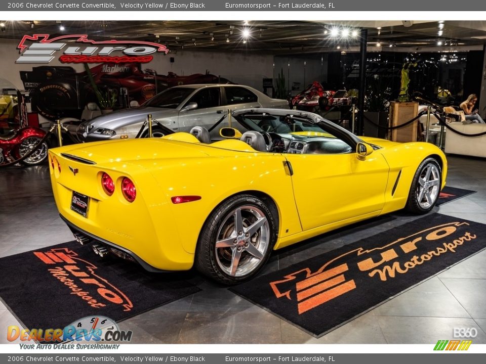 2006 Chevrolet Corvette Convertible Velocity Yellow / Ebony Black Photo #38