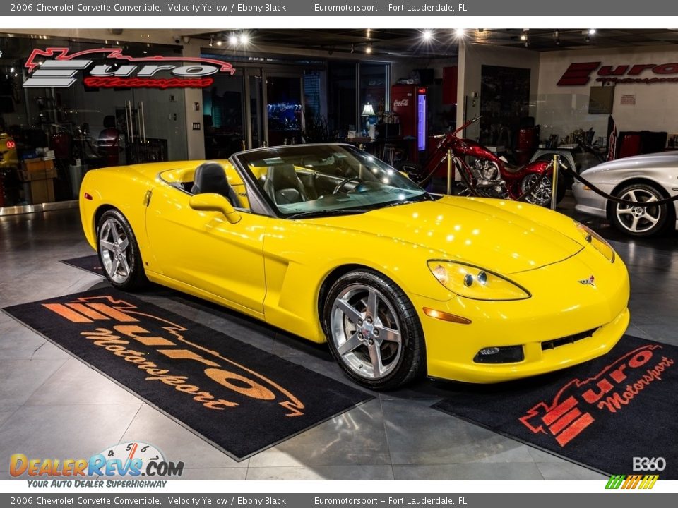 2006 Chevrolet Corvette Convertible Velocity Yellow / Ebony Black Photo #39