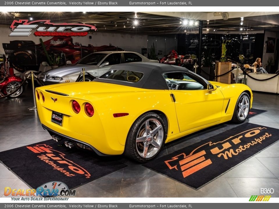 2006 Chevrolet Corvette Convertible Velocity Yellow / Ebony Black Photo #43