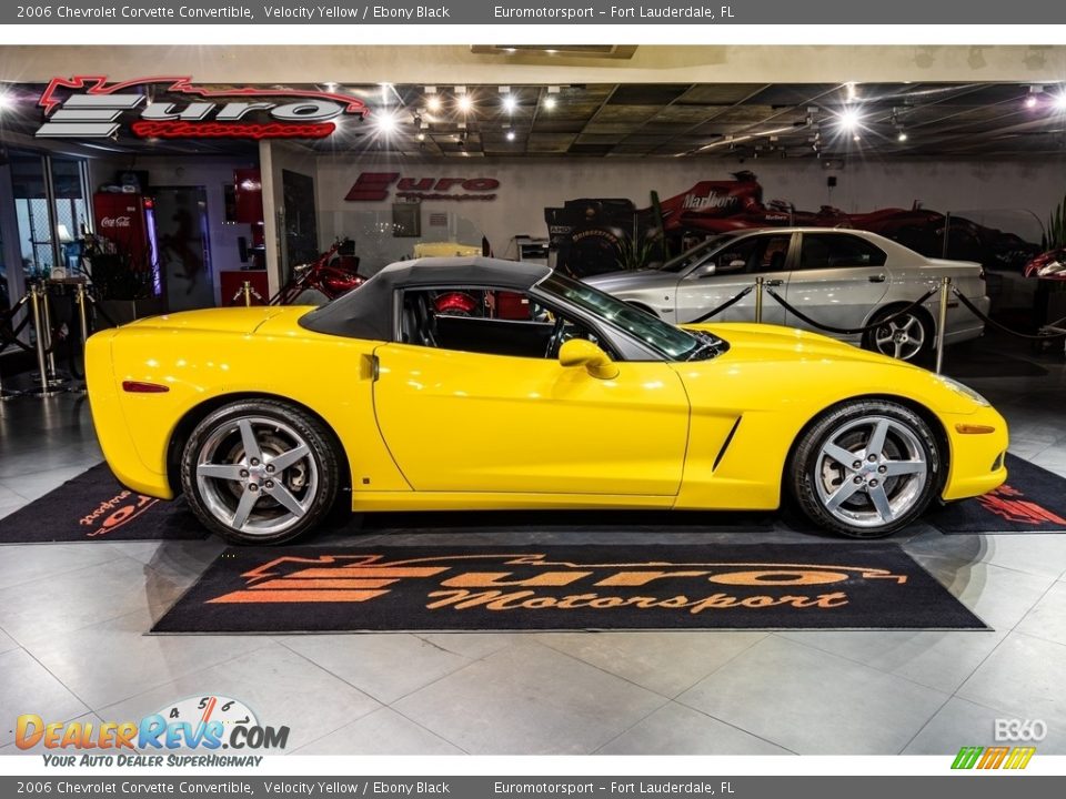 2006 Chevrolet Corvette Convertible Velocity Yellow / Ebony Black Photo #46