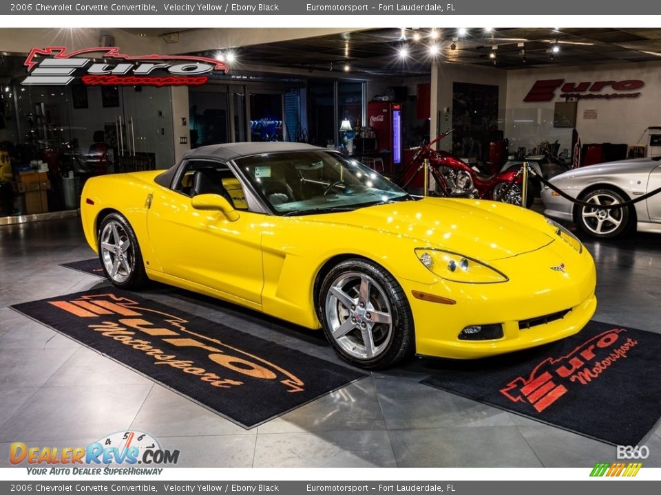 2006 Chevrolet Corvette Convertible Velocity Yellow / Ebony Black Photo #47