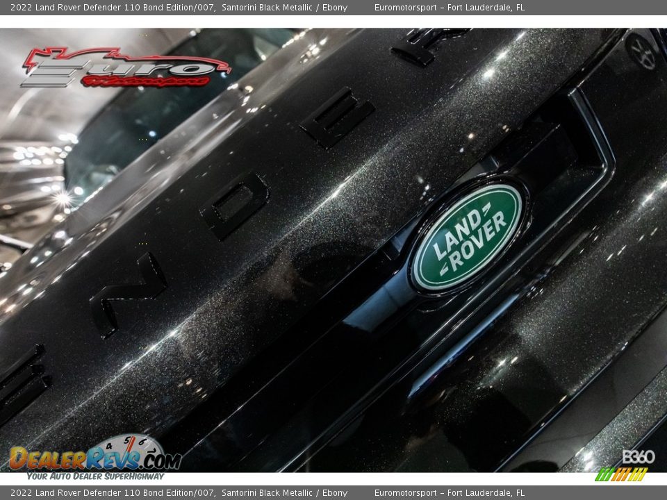 2022 Land Rover Defender 110 Bond Edition/007 Santorini Black Metallic / Ebony Photo #50