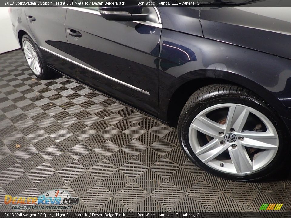 2013 Volkswagen CC Sport Night Blue Metallic / Desert Beige/Black Photo #3