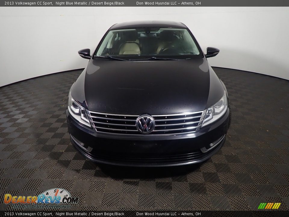2013 Volkswagen CC Sport Night Blue Metallic / Desert Beige/Black Photo #4