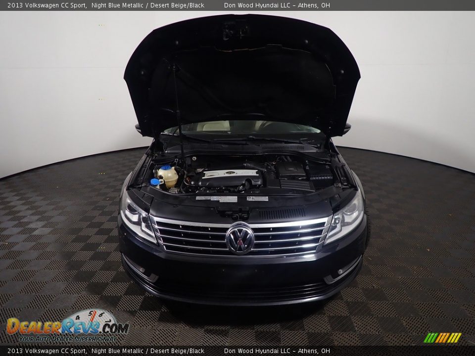 2013 Volkswagen CC Sport Night Blue Metallic / Desert Beige/Black Photo #5