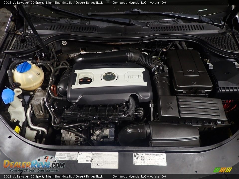 2013 Volkswagen CC Sport Night Blue Metallic / Desert Beige/Black Photo #6