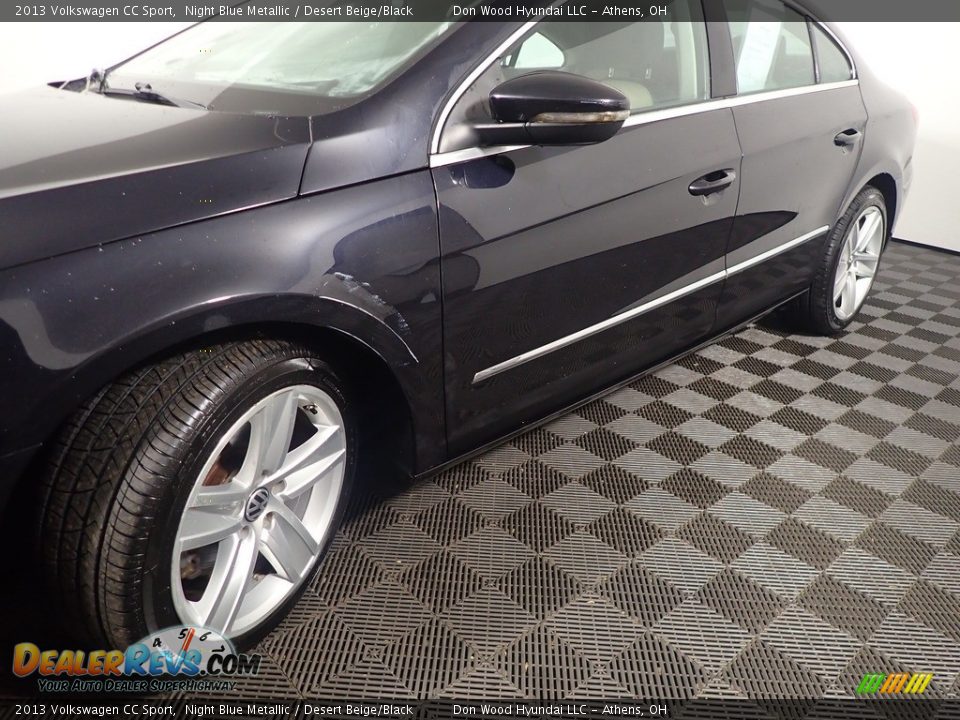 2013 Volkswagen CC Sport Night Blue Metallic / Desert Beige/Black Photo #9
