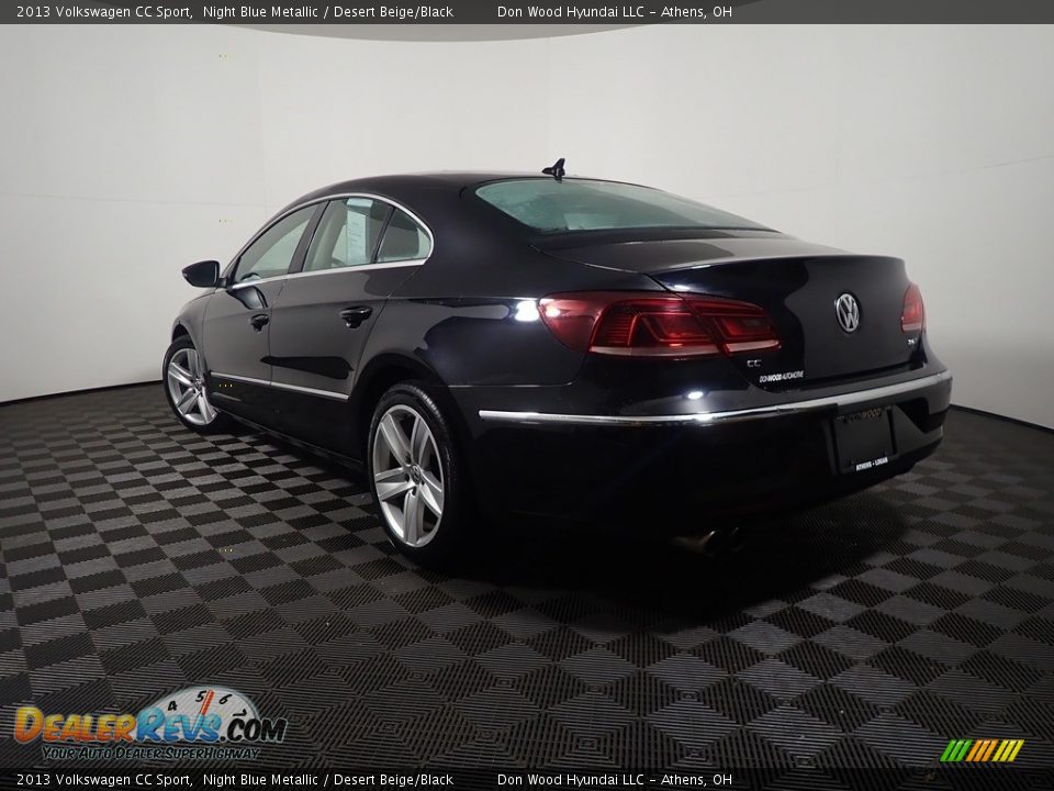 2013 Volkswagen CC Sport Night Blue Metallic / Desert Beige/Black Photo #10