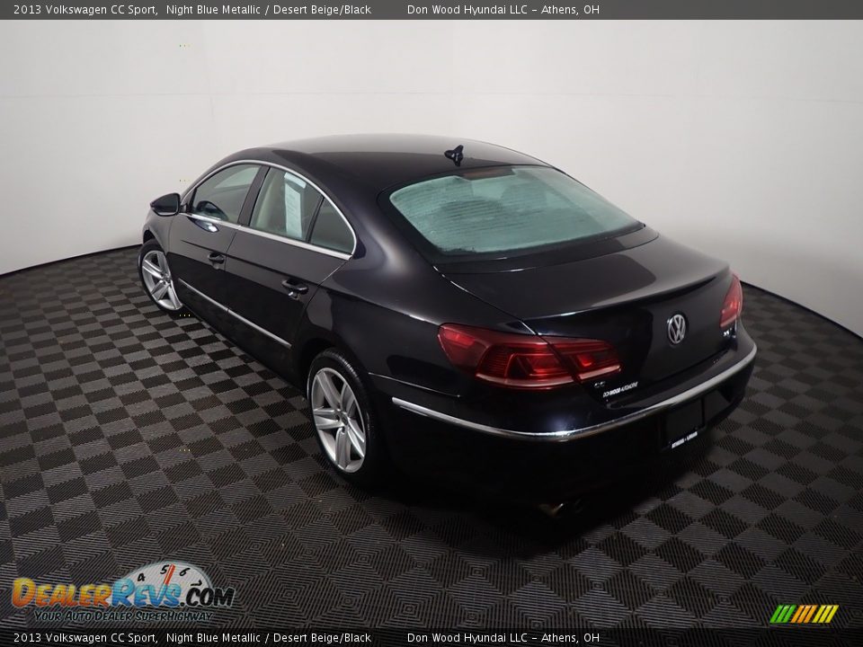 2013 Volkswagen CC Sport Night Blue Metallic / Desert Beige/Black Photo #11