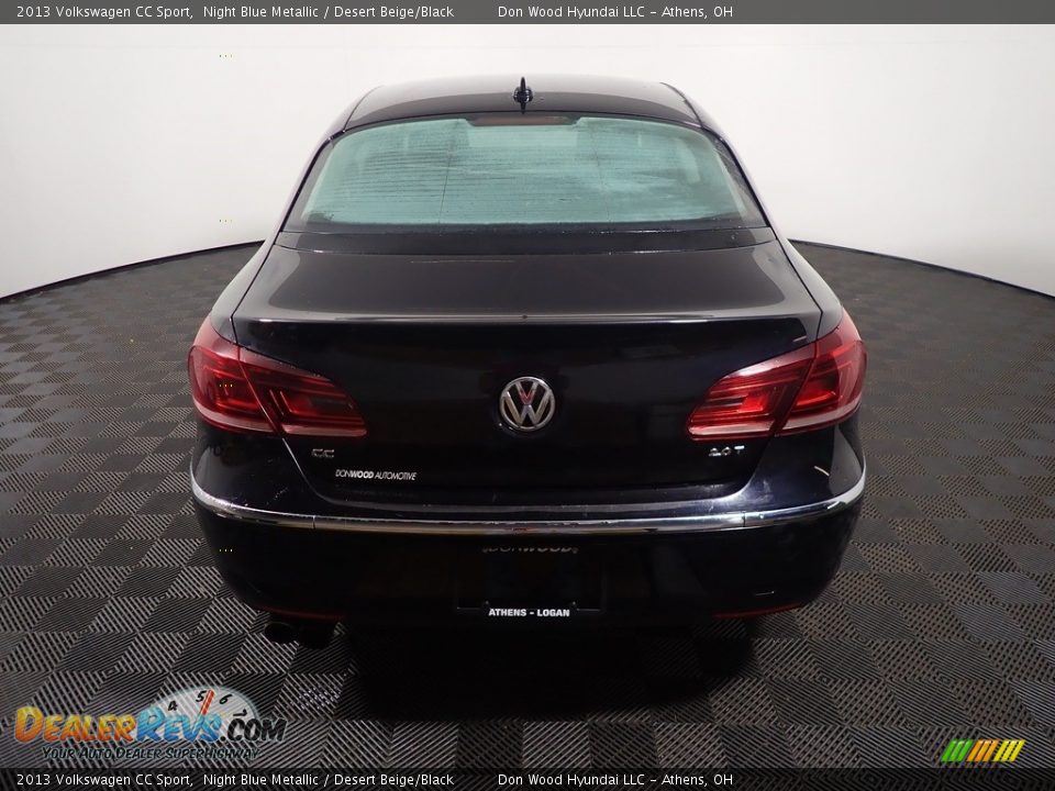 2013 Volkswagen CC Sport Night Blue Metallic / Desert Beige/Black Photo #12