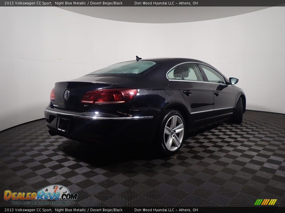 2013 Volkswagen CC Sport Night Blue Metallic / Desert Beige/Black Photo #15