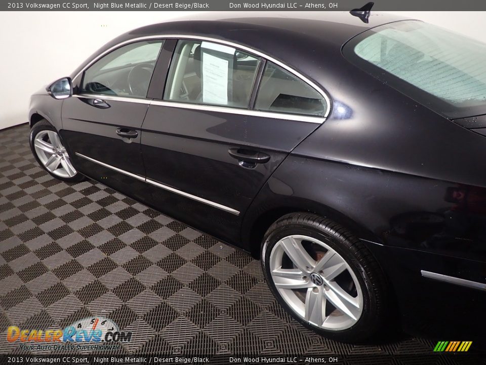 2013 Volkswagen CC Sport Night Blue Metallic / Desert Beige/Black Photo #17