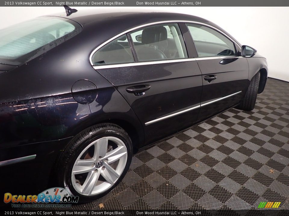 2013 Volkswagen CC Sport Night Blue Metallic / Desert Beige/Black Photo #18