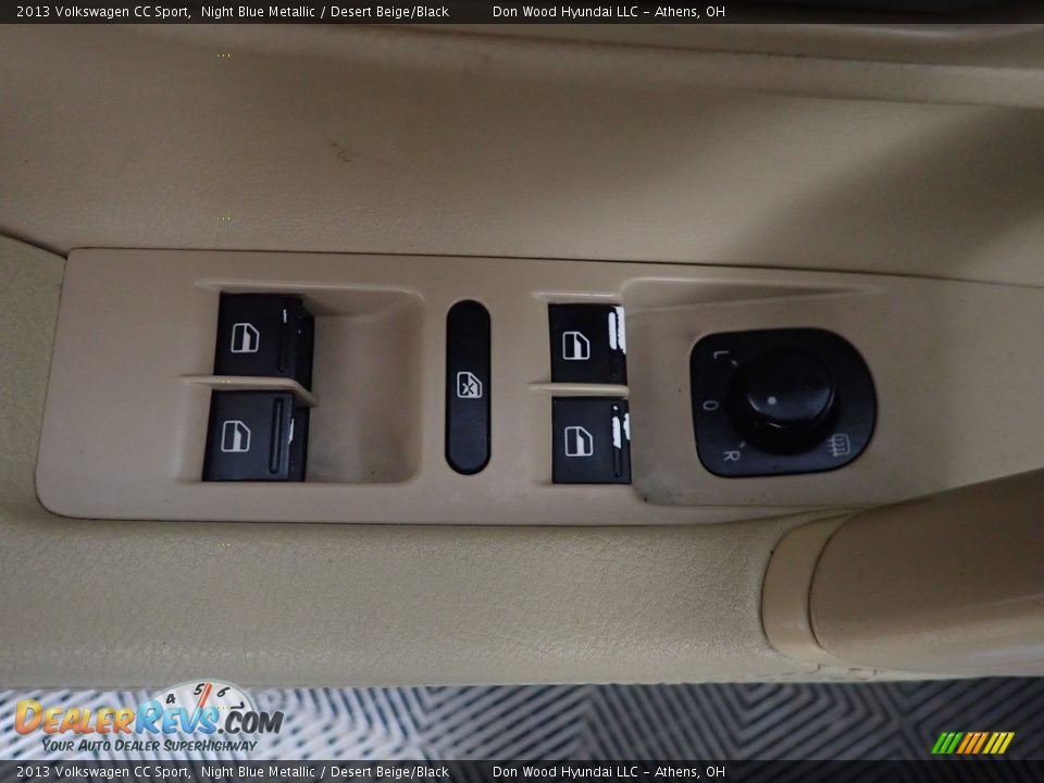 2013 Volkswagen CC Sport Night Blue Metallic / Desert Beige/Black Photo #20