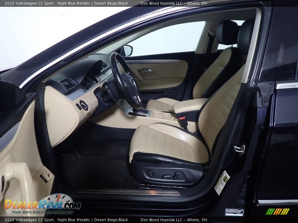 2013 Volkswagen CC Sport Night Blue Metallic / Desert Beige/Black Photo #21