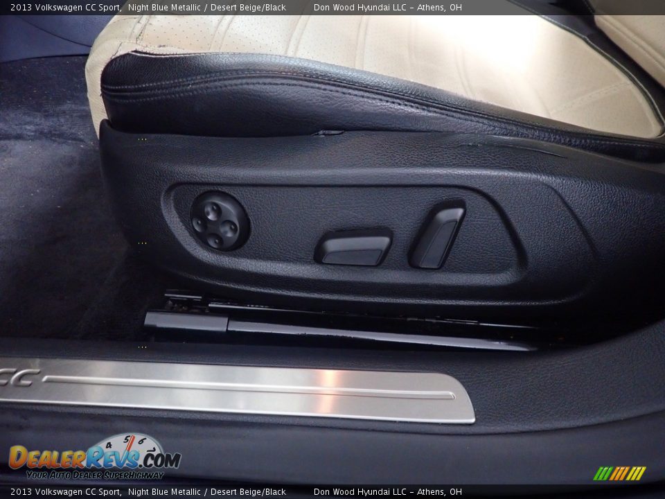 2013 Volkswagen CC Sport Night Blue Metallic / Desert Beige/Black Photo #22