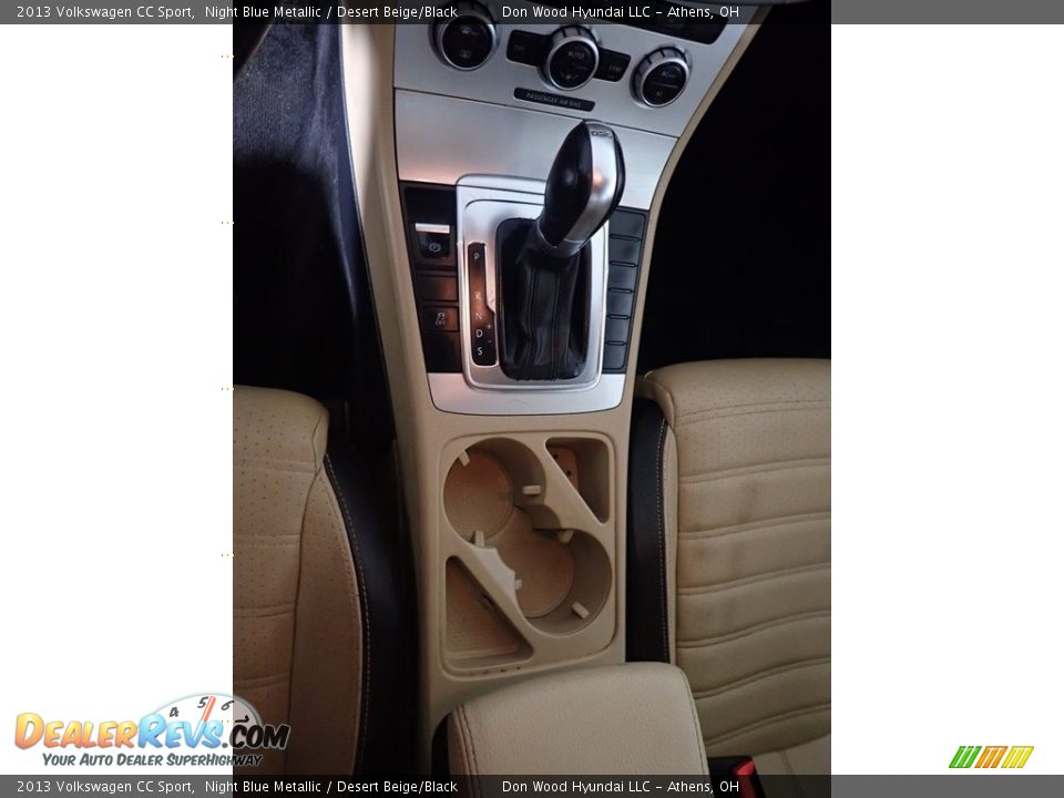 2013 Volkswagen CC Sport Night Blue Metallic / Desert Beige/Black Photo #31