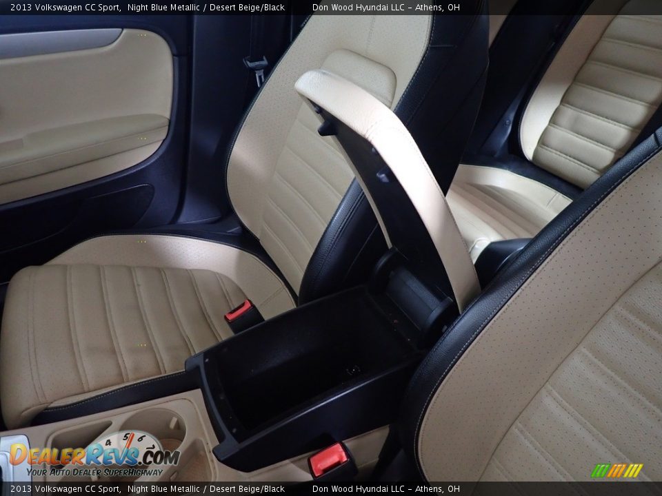 2013 Volkswagen CC Sport Night Blue Metallic / Desert Beige/Black Photo #32