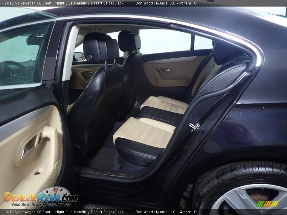 2013 Volkswagen CC Sport Night Blue Metallic / Desert Beige/Black Photo #34