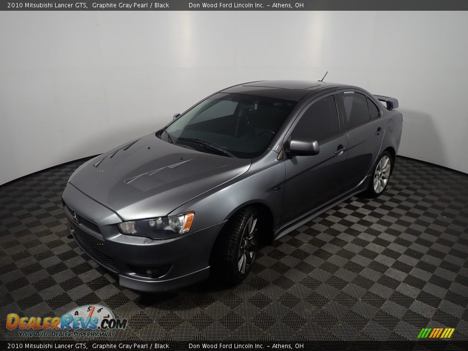 2010 Mitsubishi Lancer GTS Graphite Gray Pearl / Black Photo #9