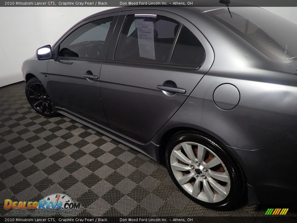 2010 Mitsubishi Lancer GTS Graphite Gray Pearl / Black Photo #18