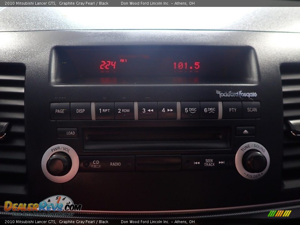 2010 Mitsubishi Lancer GTS Graphite Gray Pearl / Black Photo #26